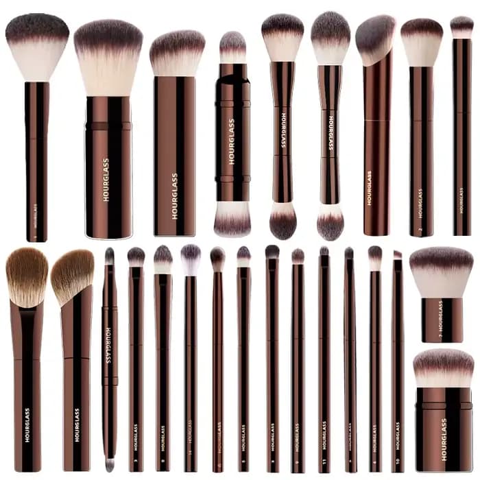 Hourglass Cruelty Free Maquillage Brush-2024New 10 Pinceaux Ensemble Blush Poudre Fard À Paupières F