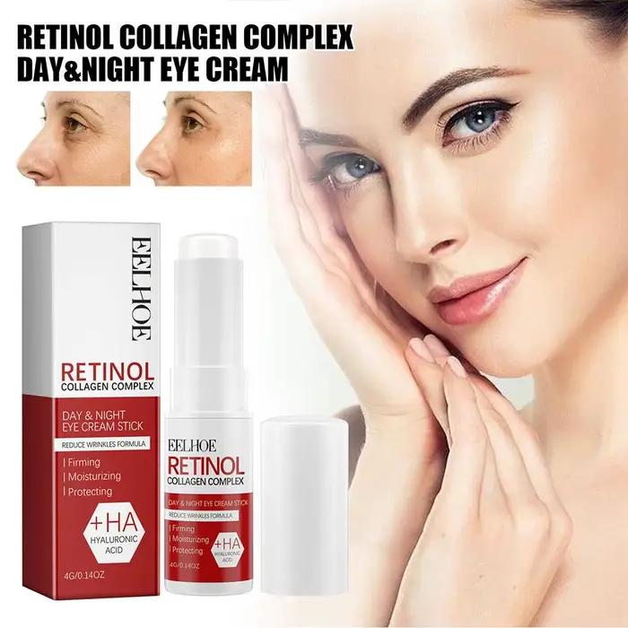 La barre de crème pour les yeux au rétinol réduit les ridules