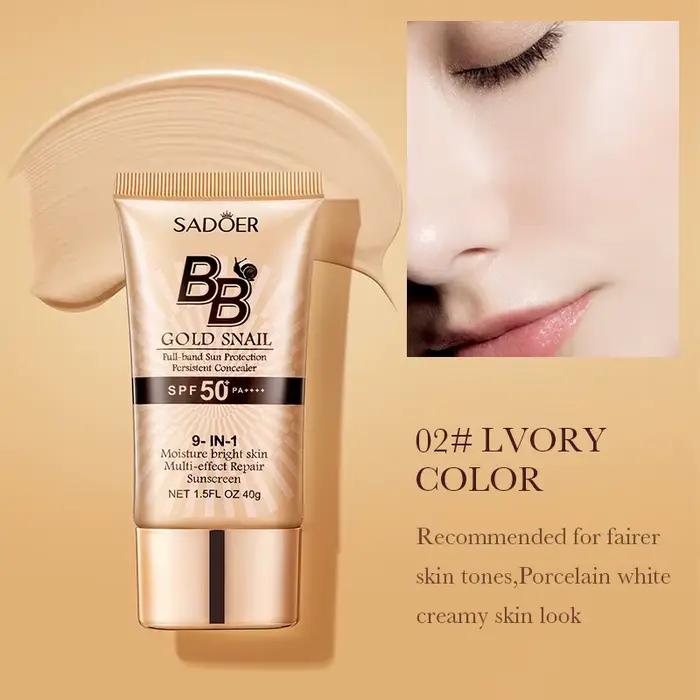SADOER Crème BB écran solaire à la bave d'escargot