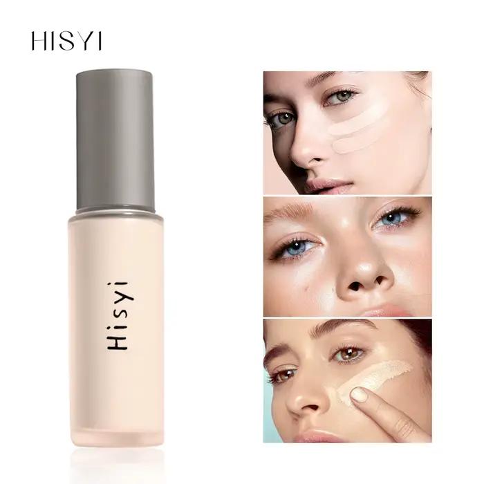 Le fond de teint liquide illumine naturellement le maquillage