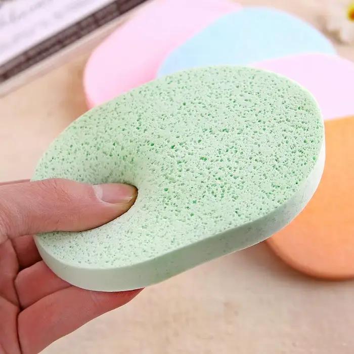 1PC algues poudre nettoyante pour le visage bouffée PVA éponge