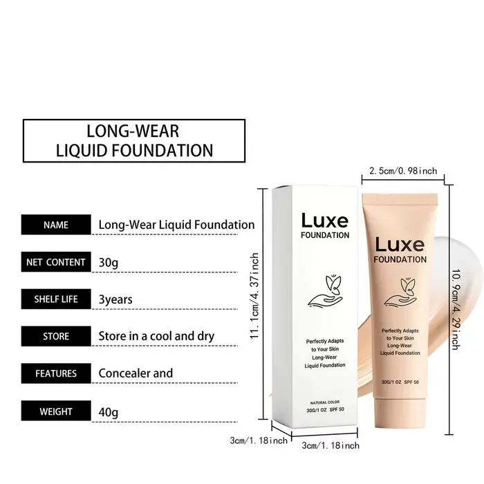 Fond de Teint Hydratant Longue Durée à Couleur Changeante, Base de Maquillage Naturelle, Couvrance Légère Quotidienne pour le Visage, Unifie le Teint Nude 2026