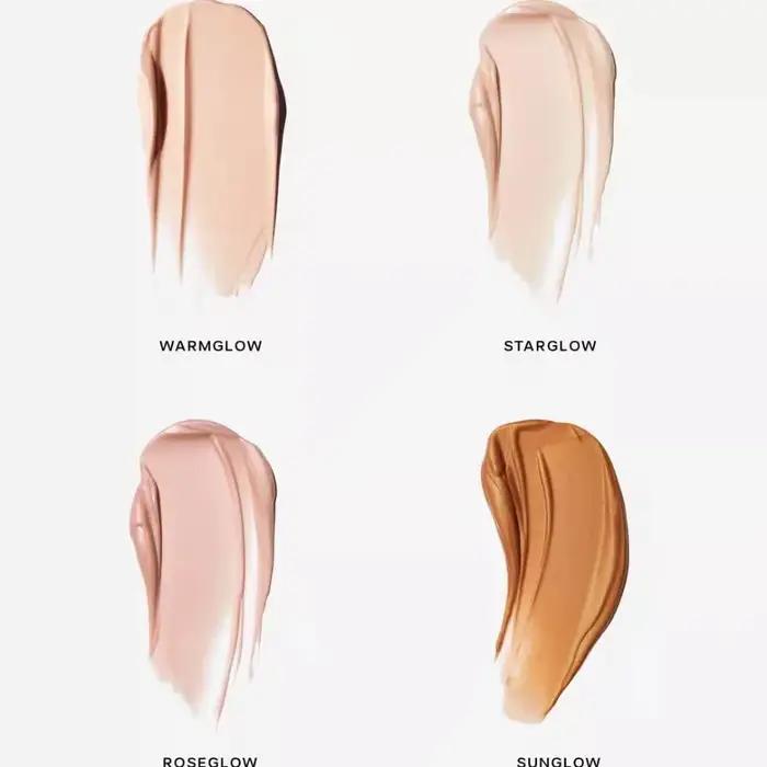 Saie Glowy Gel Hydratant Illuminateur Liquide Effet Rosée pour le Visage et le Corps, Contouring, Éclat Naturel Bâtonné Soleil, Kit Maquillage Beauté Pure