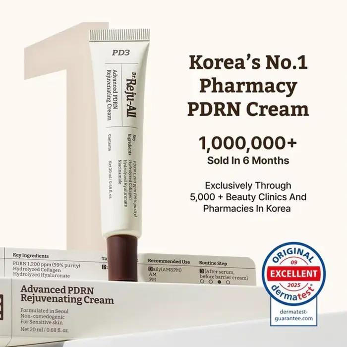 Crème réparatrice pour la peau Premium PDRN, apaise, calme, hydrate, répare la peau rugueuse, soin nourrissant pour le visage, hydratant facial 20ml, produit neuf