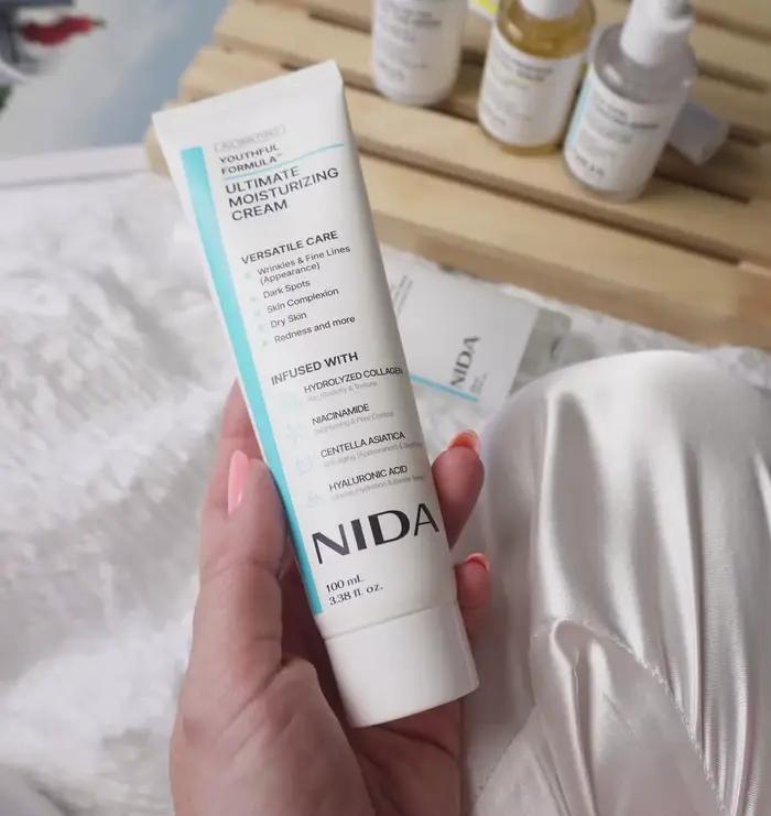 Crème NIDA Collagène Niacinamide Centella Asiatica 100ml – Formule Jeunesse – Hydratation Ultime – Réduit les Rides – Raffermissant