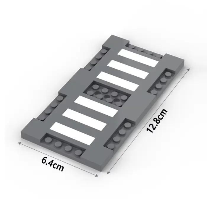 City Road Street – blocs de construction de plaques de base, briques, Base de croisement piétons, Compatible avec les jouets Puzzle Leduo 60301 69915 71772