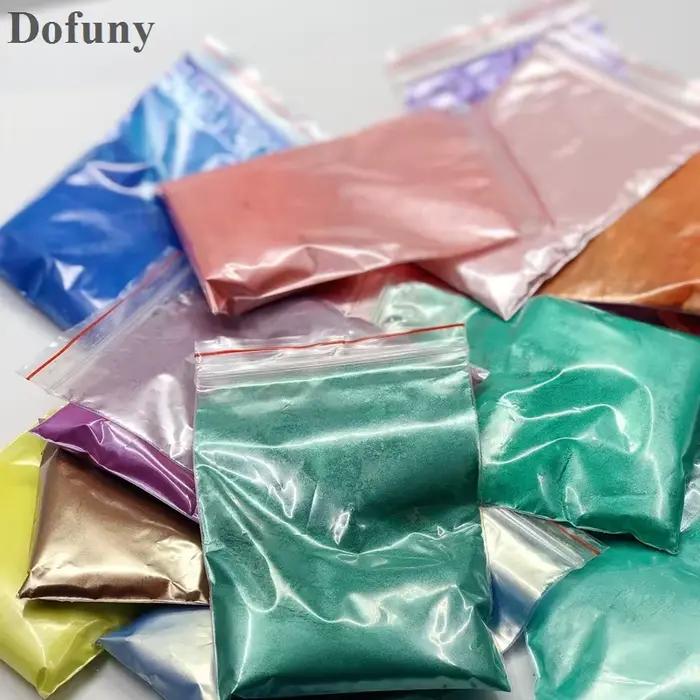 Poudre de Mica Nacré Colorée 20g – Pigment Métallique pour Vernis à Ongles