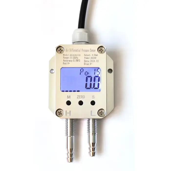 Transducteur de pression d'air ou.com pour vent, écran LED LCD, capteur de pression d'air, basse pression, 1000pa, 1kpa