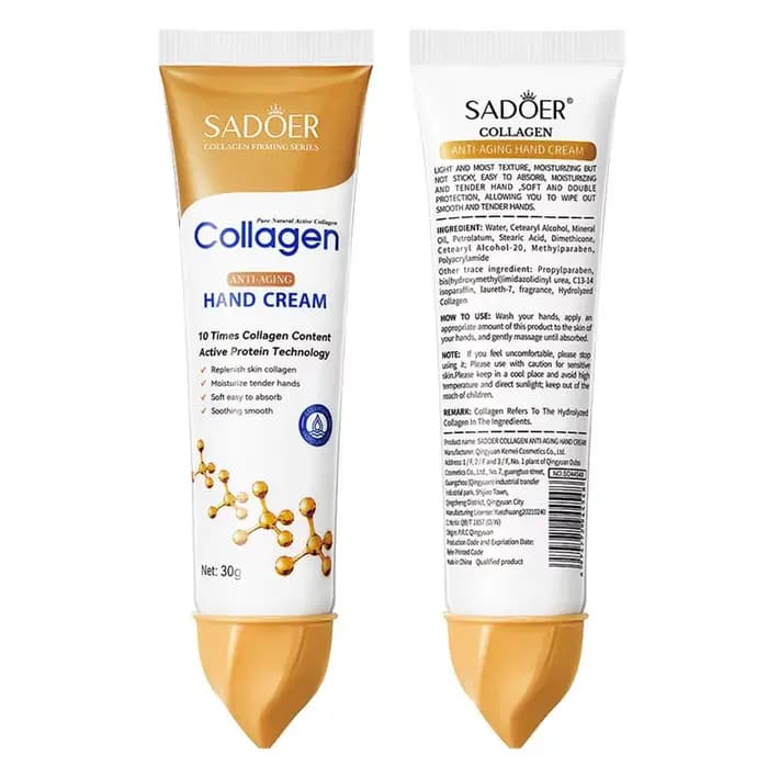 Crème pour les mains au collagène