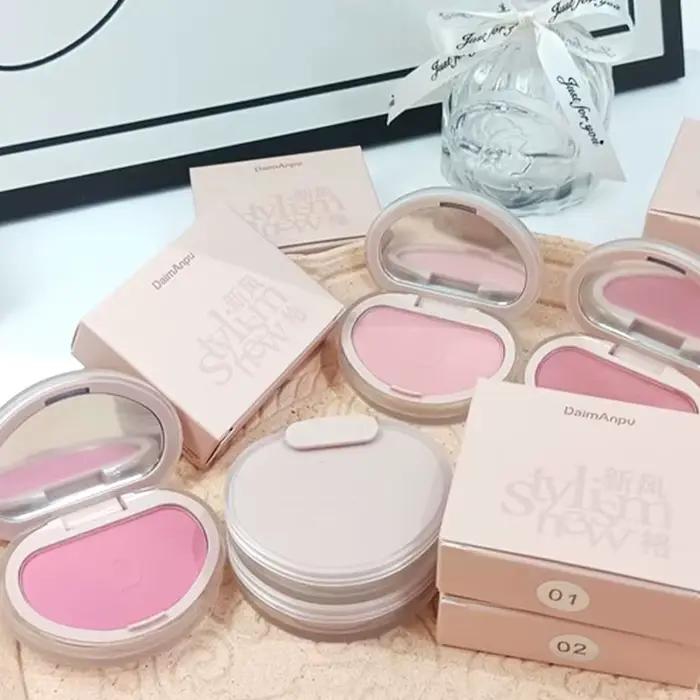 DaimAnpu fard à joues en poudre de miel monochrome, haute brillance, éclaircissement naturel, réglage rouge, crème fard à joues en poudre