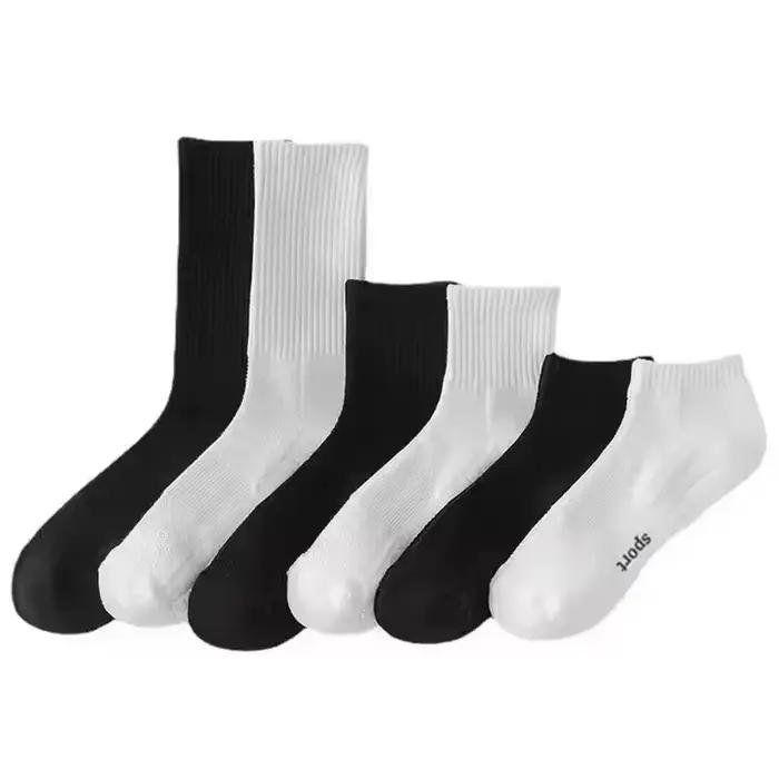 Chaussettes de sport pour hommes à semelle épaisse, absorbant la transpiration et respirantes, avec coussinets de soutien pour la course à pied, chaussettes de sport professionnelles pour hommes