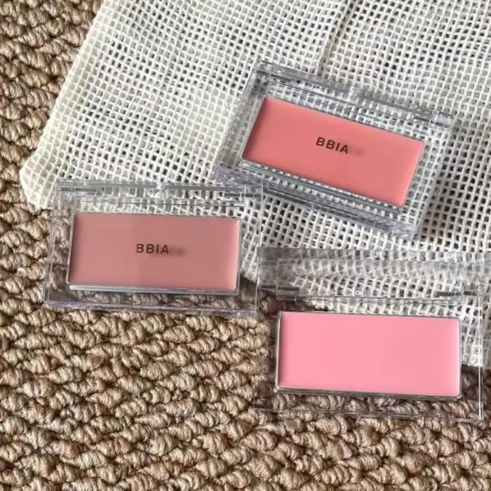 BBIA Downy joue Blush crème étui Transparent choix de couleurs multiples (pêche/Fig) Texture crémeuse teinte