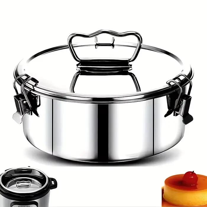 Moule à flan de 1,5 QT, moule à gâteau portable pour gâteau au chocolat, cupcake, pudding, moule à flan
