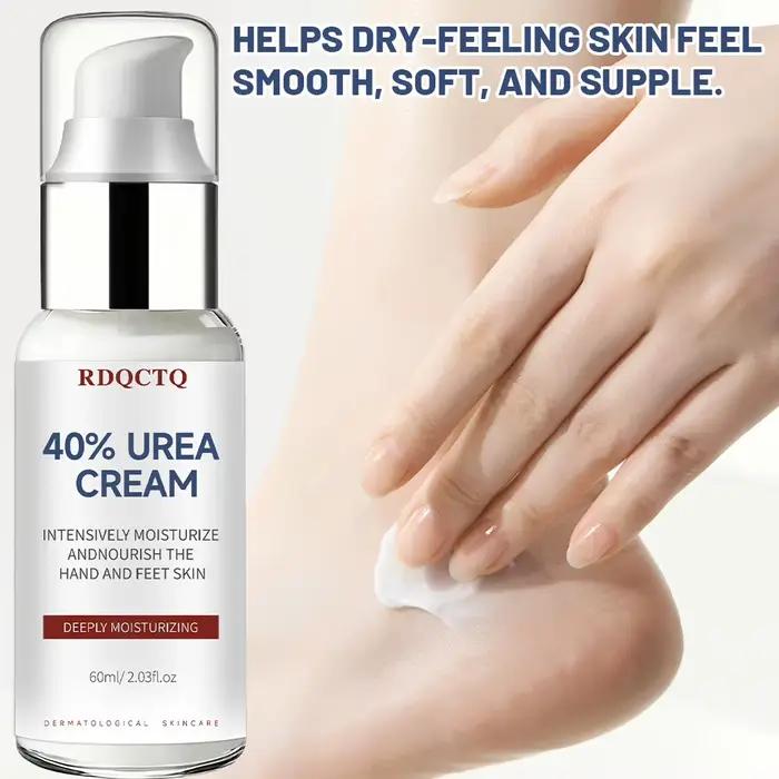 Crème pour les mains et les pieds à 40% d'urée, hydrate intensément, nourrit les peaux sèches et rugueuses, hydratation profonde, hydratation longue durée, usage quotidien