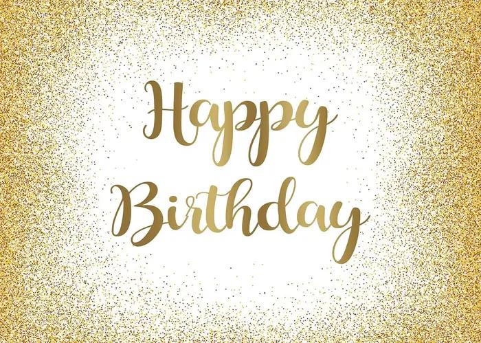 Toile de fond dorée scintillante pour anniversaire, en polyester, pour photomaton, décoration de fête à thème