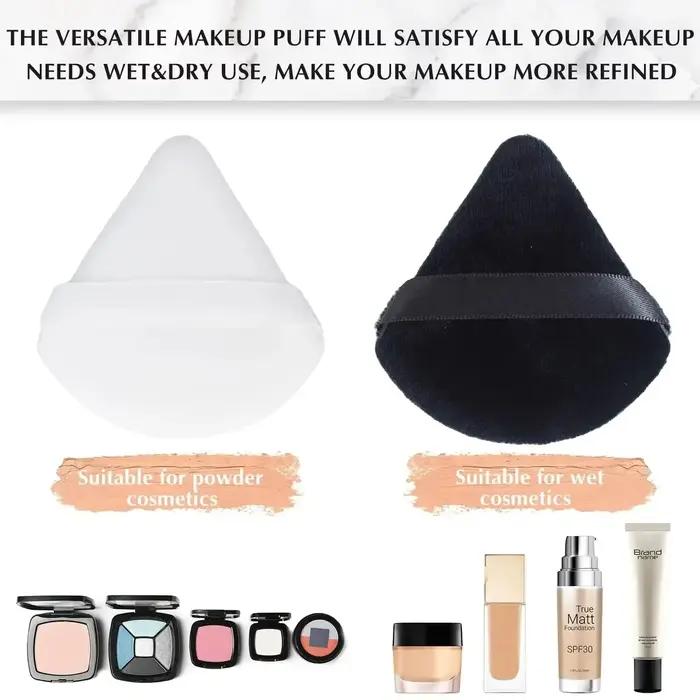 2/5/10/20 pièces Triangle poudre bouffée humide utilisation sèche