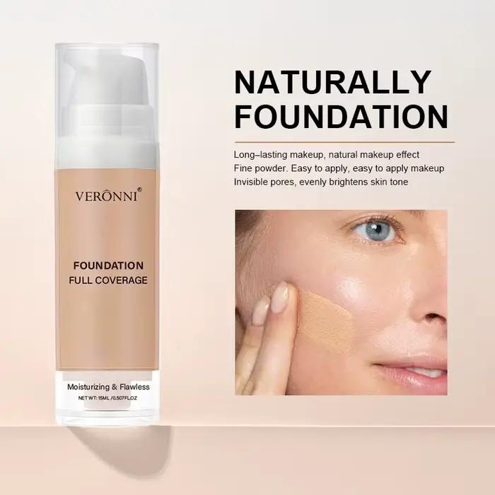 VERONNI Fond de teint liquide couvrant 6 couleurs