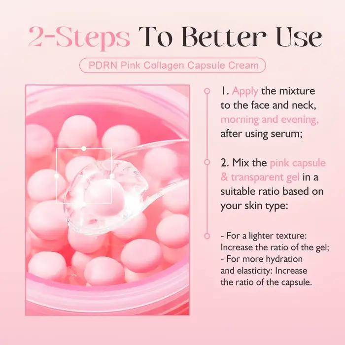 KOEC PDRN – crème capsule de collagène rose
