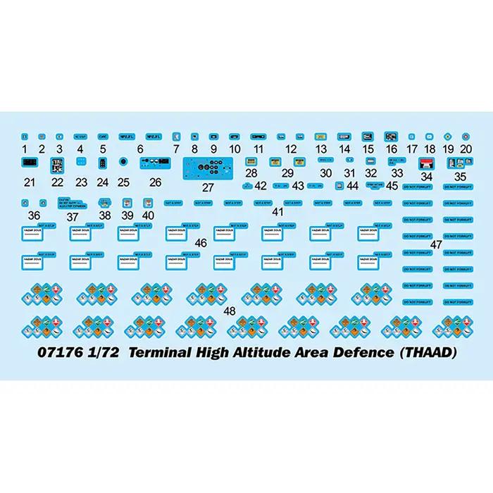 Trumpcirculation-Kit de construction de modèles pour adultes, 1/72 07176 Terminal, défense de zone de haute altitude, Thaad Navy Leges, TH20308