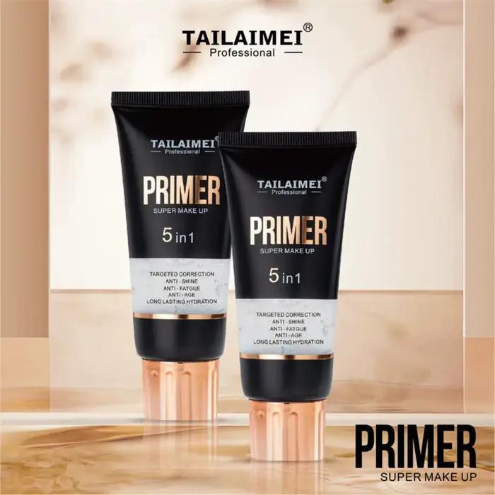 TLM TAILAIMEI 5 en 1 apprêt Maquillaje contrôle de l'huile primaire hydratant longue durée Base de maquillage visage