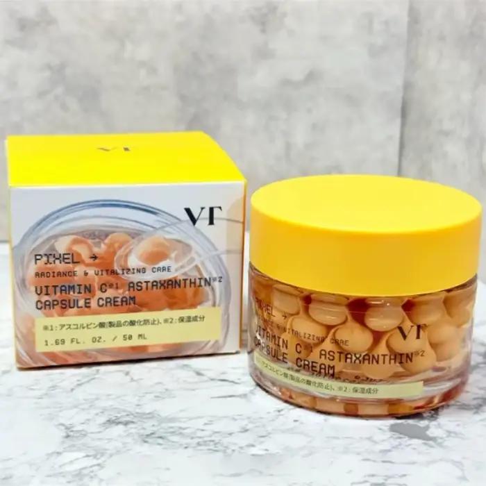 Crème en capsules de vitamine C et astaxanthine VT Cosmetics 50 ml
