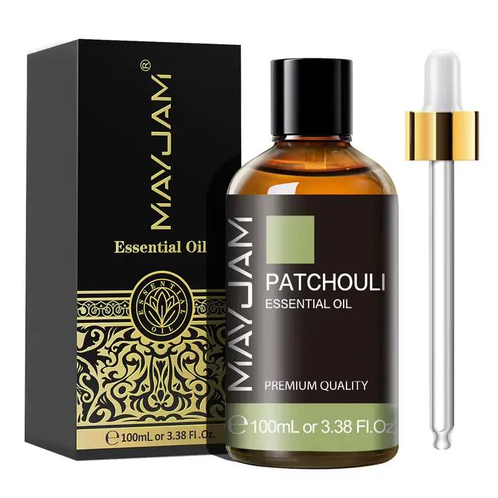 MAYJAM 1PCS Huiles essentielles naturelles de patchouli pour humidificateurs, diffuseurs, brûleurs et fabrication de bougies