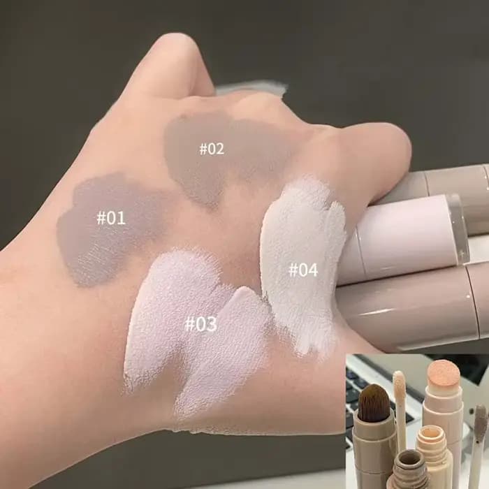 Herorange Highlighter Liquide Éclaircissant Multi-Effets Texture Lisse Longue Durée Maquillage Quotidien pour Rendez-vous