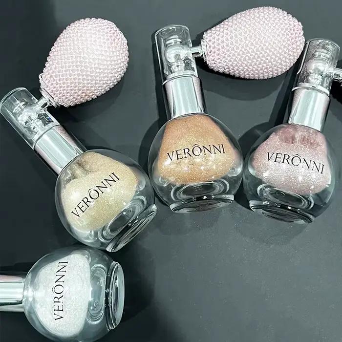Spray de maquillage en poudre pour surligneur corporel à paillettes