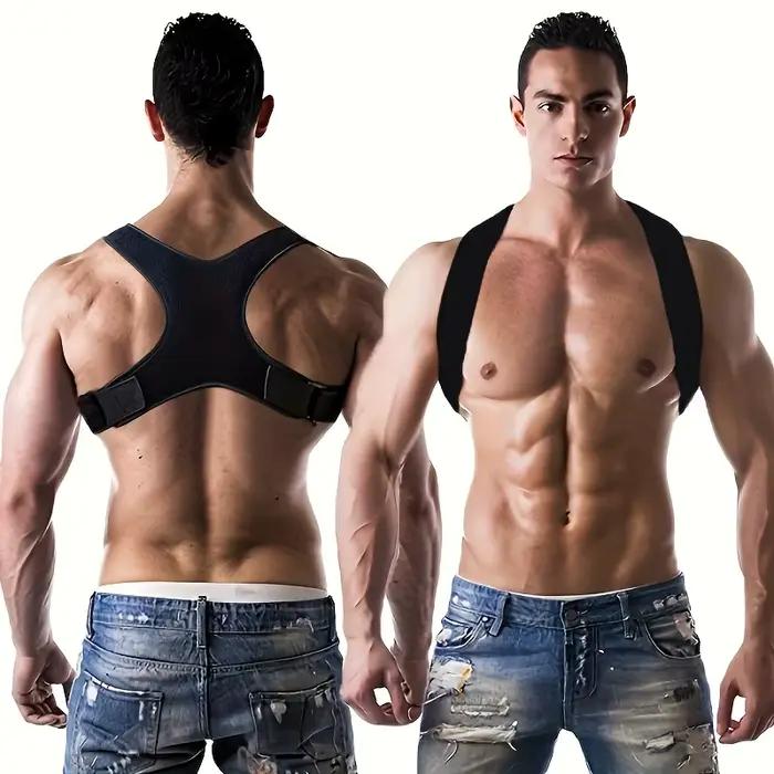 Ceinture de soutien dorsal ajustable pour corriger la posture - Respirante, antidérapante, soutien ergonomique pour une meilleure posture, adaptée pour la position assise