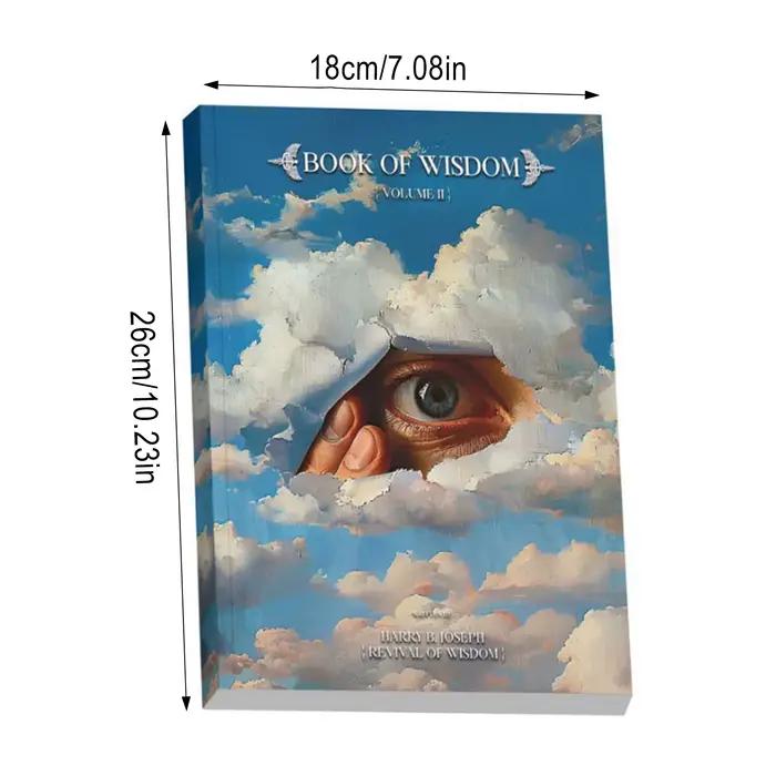 Livre de sagesse avec pages colorées, cahier d'orientation de la vie philosophique pour l'auto-reflet et la méditation