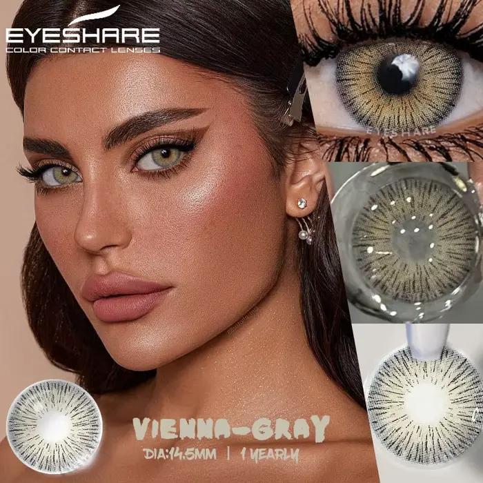 EYESHARE 1 paire de lentilles de Contact colorées pour les yeux