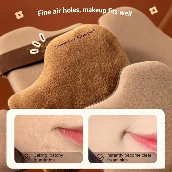 Ensemble de 6 éponges de maquillage couleur chocolat