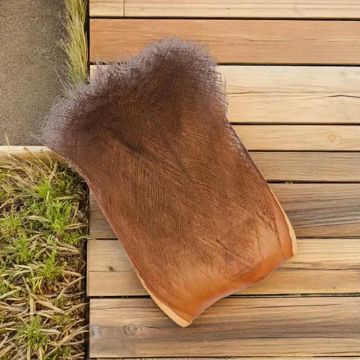 5 feuilles d'écorce de palmier, accessoire de jardin, écorces artificielles délicates pour projets de verdure, décor de jardin de fond de plante