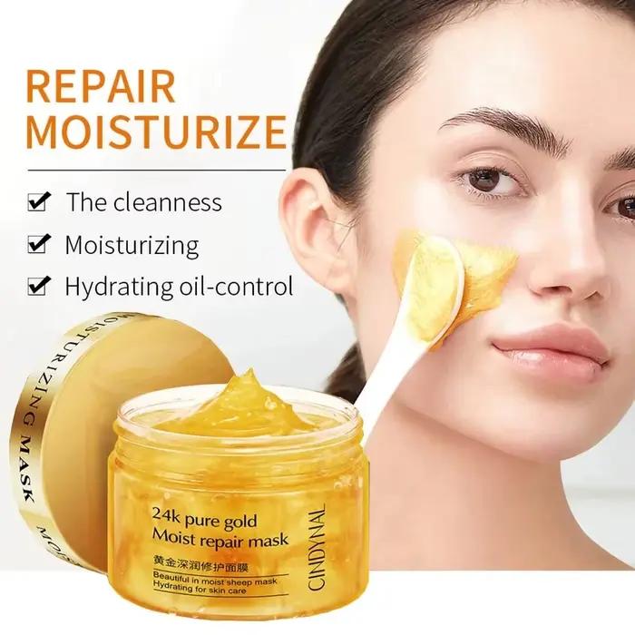120G 24K crème pour le visage dorée collagène hydratant