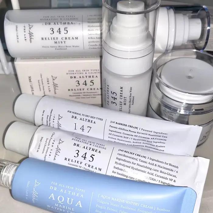 Crème réparatrice apaisante Dr. Althea 345, crème hydratante pour la barrière cutanée, crème éclaircissante, améliorant les marques d'acné, pour tous les types de peau, soin de la peau