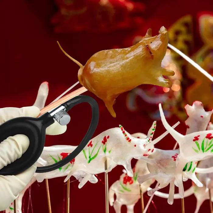 Outil de soufflage de sucre en plastique, équipement d'art de bonbons, pompe à sucre manuelle, outil de décoration de boulangerie, création de sucre Flexible