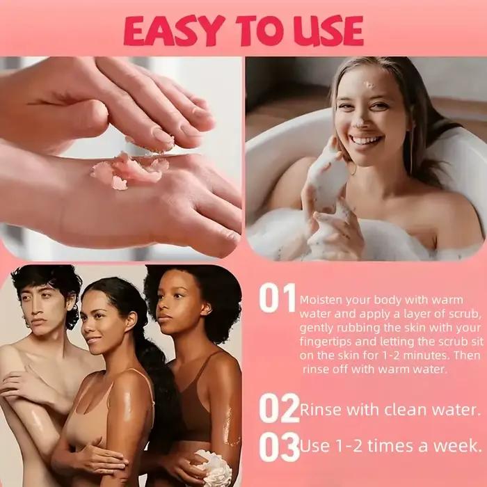 Gommage exfoliant pour la peau à la fraise