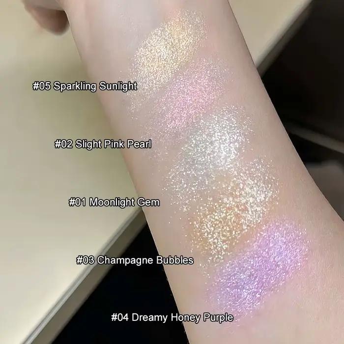 Spray de paillettes corporel liquide surligneur scintillant en diamant pour soirées et fêtes de fin d'année