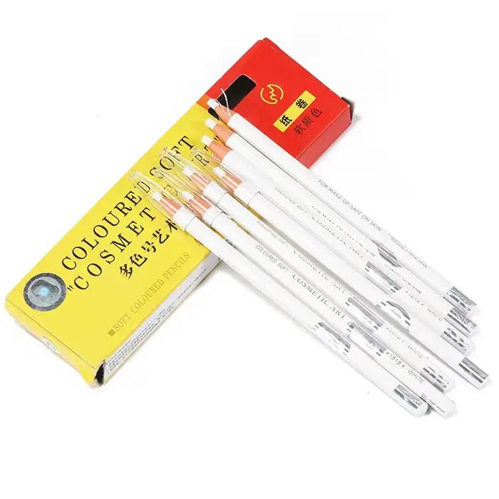 1 stylo à sourcils blanc imperméable pour microblading