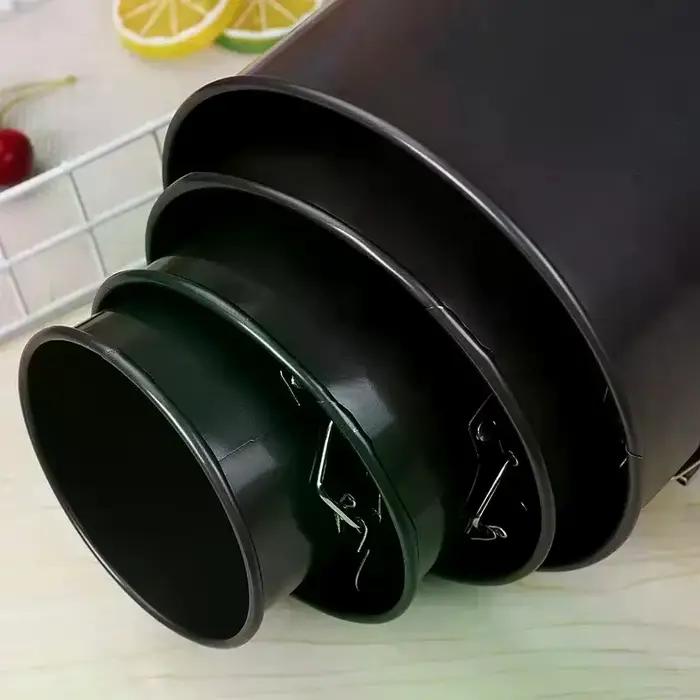 Moule à gâteau rond en acier au carbone avec fond amovible, 12-18 cm, antiadhésif, pour pâtisserie