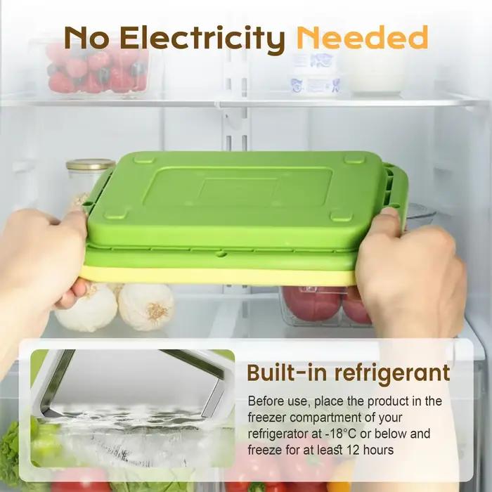 Machine à glace roulée instantanée pour la maison avec 1 spatule, pour sorbet, yaourt glacé et glace pilée DIY