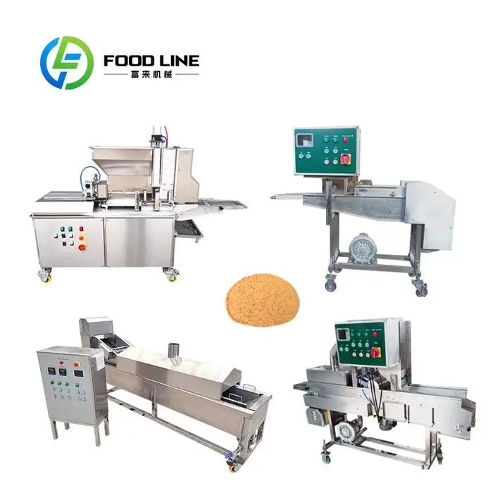 FOODLINE Ligne de production de nuggets de poulet personnalisés, machine à mélanger la farine, la poudre de pain, la pulpe et la panure, ligne de production de filets de crevettes