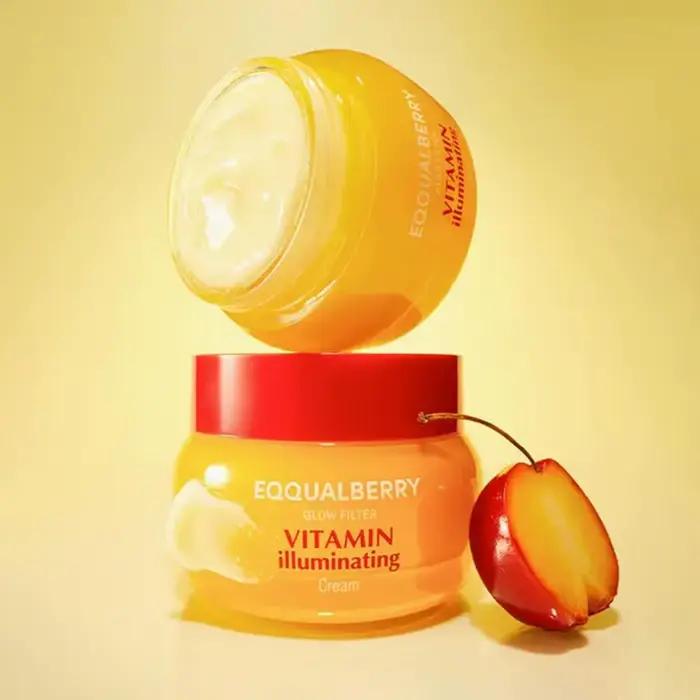 Crème Illuminatrice EQUILABERRY Glow Filter Vitamin : Éclaircit et Unifie le Teint