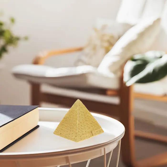 Pyramide Égyptienne Miniature en Résine, Modèle de Table de Sable, Décoration de Bureau et de Maison