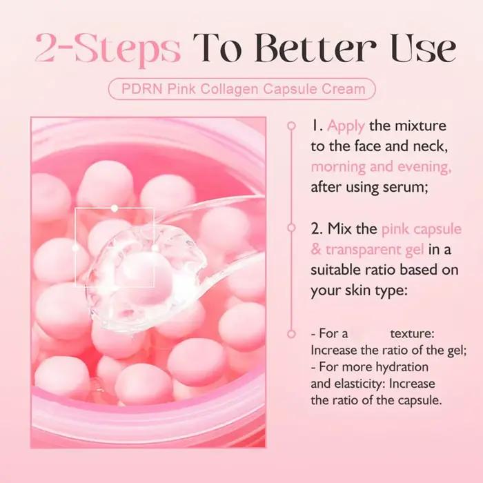 PDRN crème capsule de collagène rose 5% Niachinamide VC