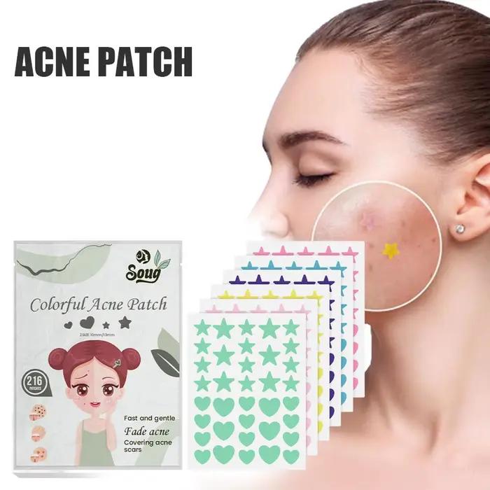 Patch de boutons d'acné coloré Invisible