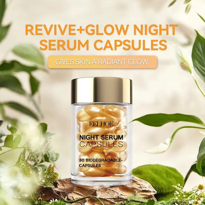 Capsule pour le visage à la vitamine C hydratante anti-vieillissement pour éliminer les rides réparer les taches foncées acné rajeunir la peau essence