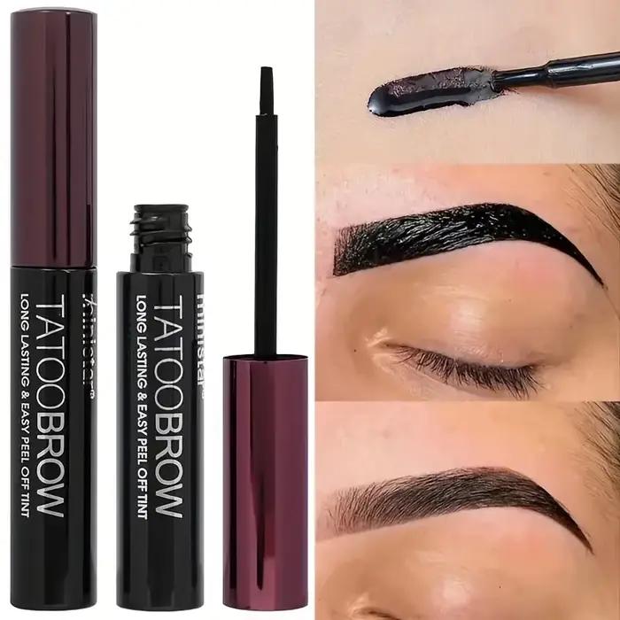 Tatouage Peel Off EyebloggGel Tint, Semi-Continu Brow Tint, Waterproof, Transfer-proof, Fuller and Defined Looking Brows, 1Pc