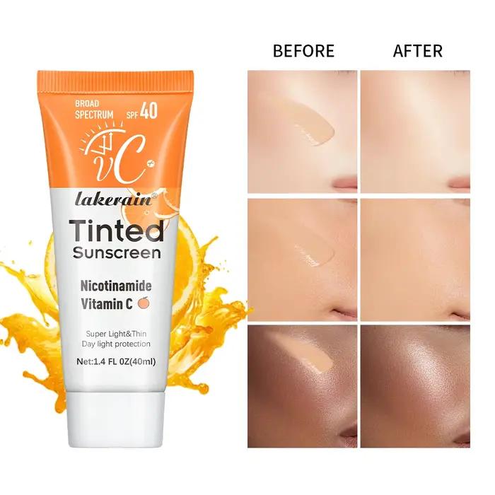 Crème solaire blanchissante à la vitamine C SPF40 +