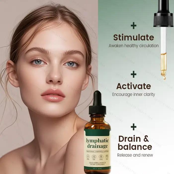 Gouttes de drainage lymphatique 59 ml – Formule naturelle à base de plantes pour l'élimination des toxines